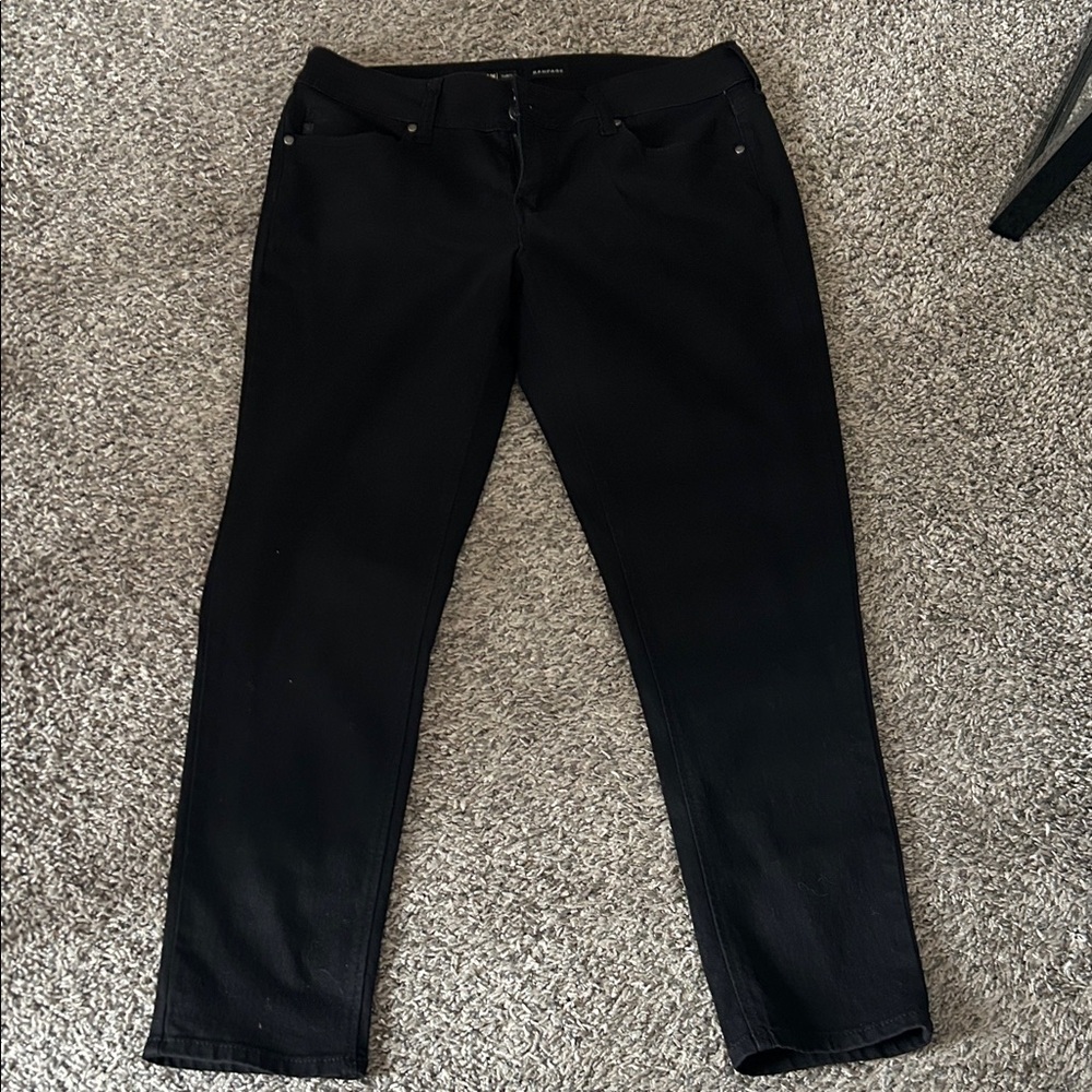 Rampage Black Curvy Chloe Jeans. Size 16W